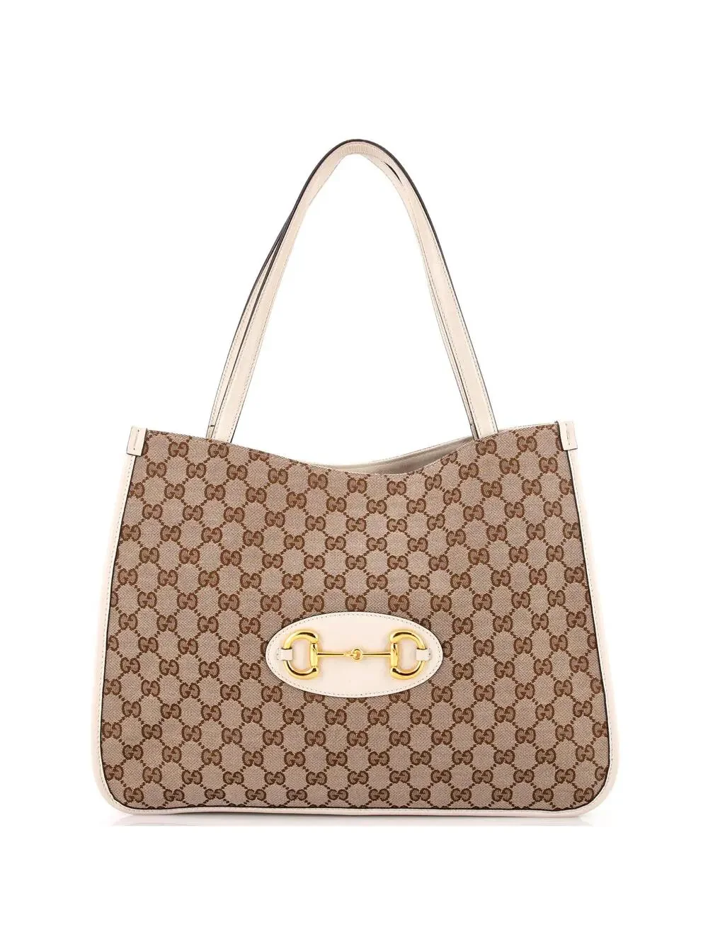 Gucci Horsebit Tote Gg Canvas With #340193G13B